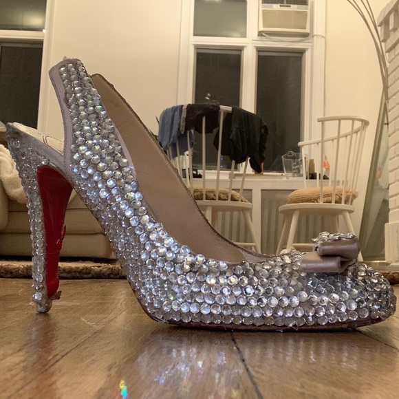 Christian Louboutin with Custom Crystal Design - Picture 1 of 5